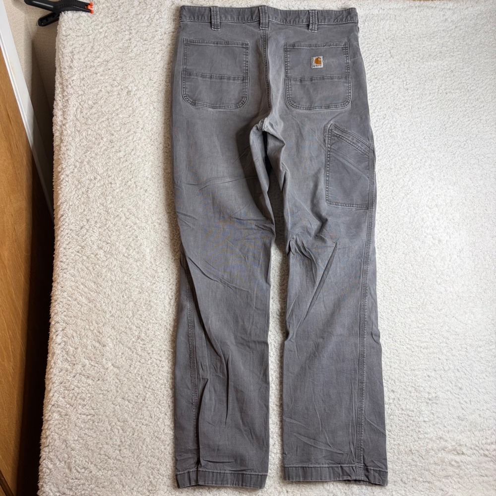 Carhartt Mens Relaxed Fit Work Pants Gray 102291 039 36x34 Canvas Carpenter Pant